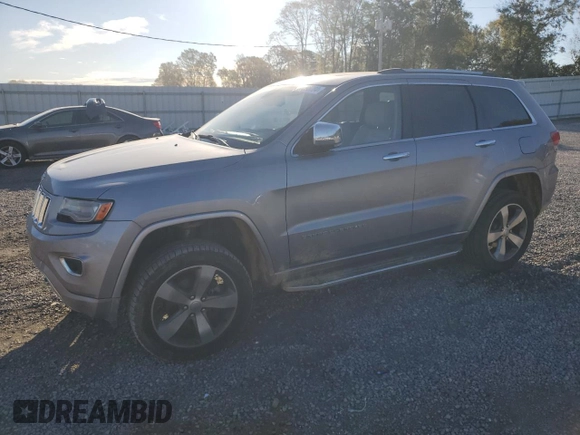 2014 Jeep Grand Cherokee Overland with VIN 1C4RJFCG0EC226397, listed as a Copart auction lot 80295784 with 131,921 mi miles and Salvage Title. Bid and sale history available at DreamBid. Image 1.