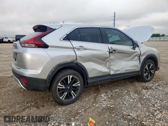 2023 Mitsubishi Eclipse Cross SE with VIN JA4ATWAA3PZ053197, listed as a Copart auction lot 59697995 with 22,097 mi miles and Salvage title. Bid and sale history available at DreamBid. Image 3.