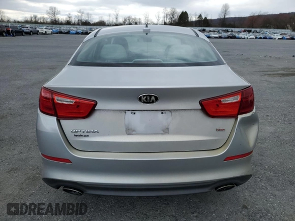 2015 Kia Optima LX with VIN 5XXGM4A7XFG472851, listed as a Copart auction lot 50867865 with 152,900 mi miles and Salvage Title. Bid and sale history available at carsss.com. Image 6.