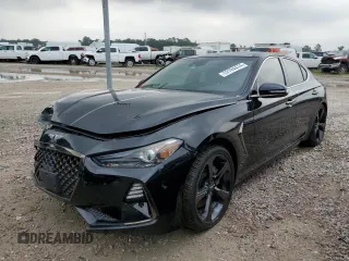 2020 Genesis G70 2.0T with VIN KMTG44LA7LU053209, listed as a Copart auction lot 53784414 with 17,365 mi miles and Salvage Title. Bid and sale history available at carsss.com. Image 1.
