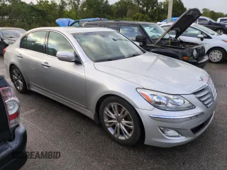 2013 Hyundai Genesis 3.8L with VIN KMHGC4DD2DU241126, listed as a Copart auction lot 74201064 with 150,659 mi miles and Non Repairable. Bid and sale history available at carsss.com. Image 4.