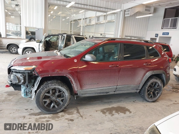2016 Jeep Cherokee Trailhawk with VIN 1C4PJMBBXGW135138, listed as a IAAI auction lot 41595718 with 267,058 mi miles and . Bid and sale history available at DreamBid. Image 14.