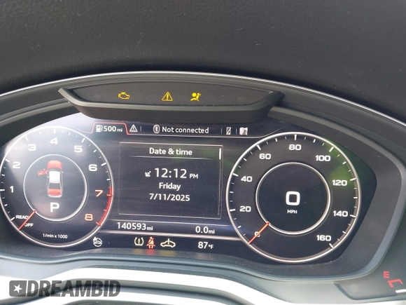 2017 Audi A4 with VIN WAUFNBF41HA048644, listed as a IAAI auction lot 42712473 with 140,593 mi miles and . Bid and sale history available at DreamBid. Image 7.
