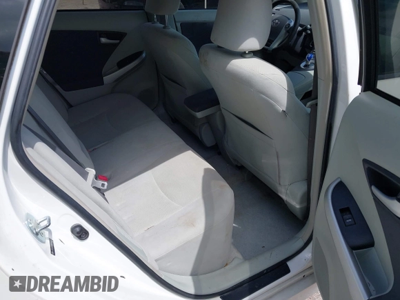 2011 Toyota Prius I with VIN JTDKN3DU9B0260439, listed as a IAAI auction lot 42134988 with 209,932 mi miles and . Bid and sale history available at DreamBid. Image 8.