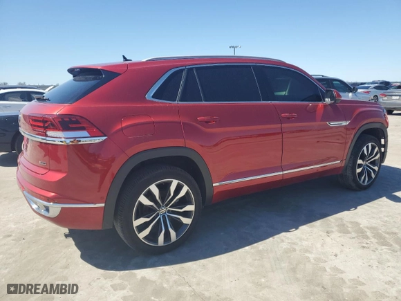2020 Volkswagen Atlas Cross Sport 3.6L V6 SEL Premium R-Line with VIN 1V2TE2CA2LC231126, listed as a Copart auction lot 47568065 with 45,728 mi miles and Salvage Title. Bid and sale history available at carsss.com. Image 3.
