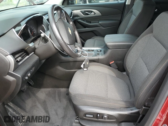 2019 Chevrolet Traverse LT Cloth z VIN 1GNEVGKW8KJ233307, wystawiony jako Copart lot #59176445 z przebiegiem 82 629 mil mil oraz Szkoda całkowita • Salvage title. Historia ofert i sprzedaży dostępna na DreamBid. Obrazek 7.