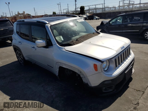 2015 Jeep Renegade Limited z VIN ZACCJADT6FPB79524, wystawiony jako Copart lot #57915315 z przebiegiem 73 810 mil mil oraz Szkoda całkowita • Salvage title. Historia ofert i sprzedaży dostępna na DreamBid. Obrazek 4.