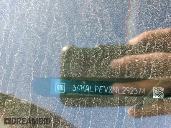 2022 GMC Terrain SLT with VIN 3GKALPEV8NL292374, listed as a Copart auction lot 56430655 with 38,233 mi miles and Salvage title. Bid and sale history available at DreamBid. Image 13.