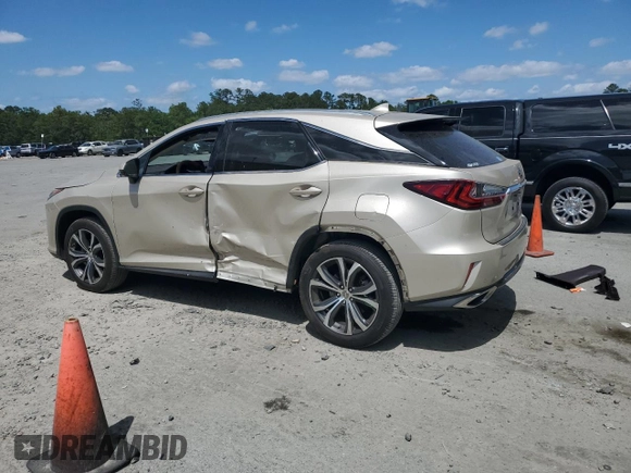 2017 Lexus RX 350 with VIN 2T2ZZMCA6HC037091, listed as a Copart auction lot 54791515 with 49,430 mi miles and Non Repairable. Bid and sale history available at DreamBid. Image 2.