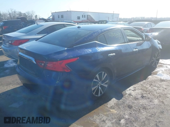 2017 Nissan Maxima S with VIN 1N4AA6AP1HC378327, listed as a IAAI auction lot 41486723 with 94,010 mi miles and . Bid and sale history available at DreamBid. Image 4.