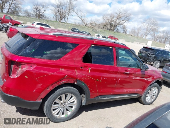 2020 Ford Explorer Limited with VIN 1FMSK8FH8LGC91143, listed as a IAAI auction lot 41998447 with 76,397 mi miles. Bid and sale history available at carsss.com. Image 21.