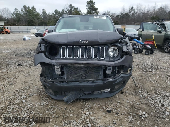 2016 Jeep Renegade Latitude with VIN ZACCJBBT6GPD71018, listed as a Copart auction lot 46037715 with 107,476 mi miles and Salvage Title. Bid and sale history available at carsss.com. Image 5.