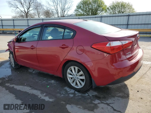 2014 Kia Forte LX with VIN KNAFX4A68E5249363, listed as a Copart auction lot 50886545 with 78,896 mi miles and Salvage Title. Bid and sale history available at carsss.com. Image 2.