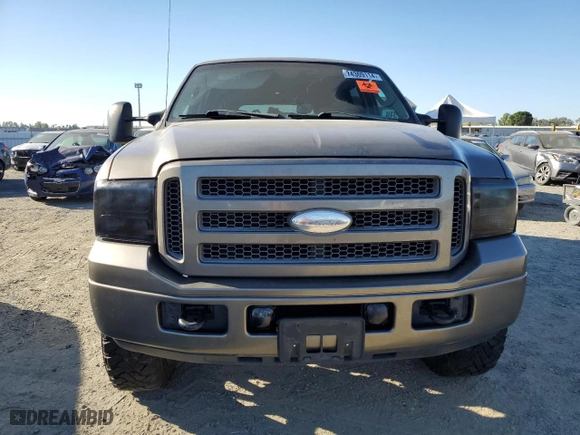 2005 Ford Excursion Limited with VIN 1FMSU43P05ED40154, listed as a Copart auction lot 74309114 with 0 mi miles and Salvage Title. Bid and sale history available at carsss.com. Image 5.