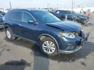 2015 Nissan Rogue S with VIN KNMAT2MT5FP572449, listed as a IAAI auction lot 41442642 with 101,812 mi miles. Bid and sale history available at carsss.com. Image 1.