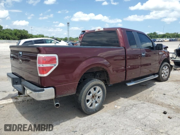 2009 Ford F-150 STX with VIN 1FTRX12869KB38106, listed as a Copart auction lot 62023805 with 66,700 mi miles and Salvage title. Bid and sale history available at DreamBid. Image 3.