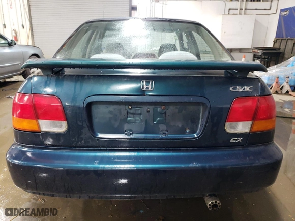 1998 Honda Civic EX with VIN 1HGEJ8649WL012457, listed as a Copart auction lot 76780314 with 150,709 mi miles and Salvage Title. Bid and sale history available at carsss.com. Image 6.