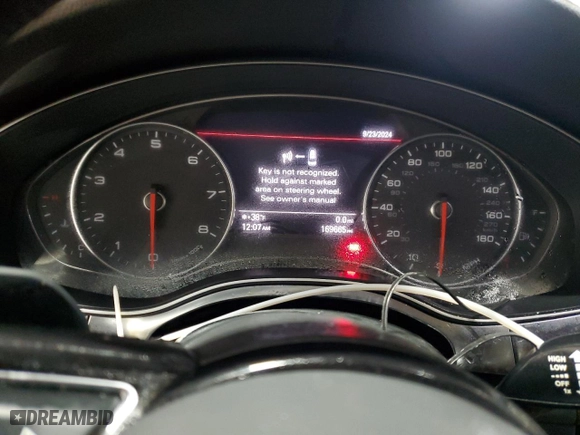 2012 Audi A7 3.0 Prestige with VIN WAU3GAFC3CN082195, listed as a Copart auction lot 48097785 with 169,665 mi miles and Clean Title. Bid and sale history available at carsss.com. Image 9.