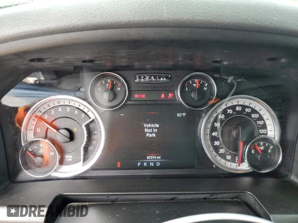 2020 Ram 1500 Classic Tradesman with VIN 3C6RR6KT0LG290092, listed as a Copart auction lot 47236865 with 87,274 mi miles and Salvage Title. Bid and sale history available at carsss.com. Image 9.