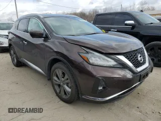 2019 Nissan Murano Platinum z VIN 5N1AZ2MS6KN130237, wystawiony jako Copart lot #84063734 z przebiegiem 56 030 mil mil oraz Szkoda całkowita • Salvage title. Historia ofert i sprzedaży dostępna na DreamBid. Obrazek 4.