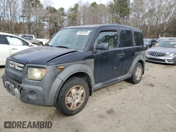 2007 Honda Element LX with VIN 5J6YH18377L016800, listed as a Copart auction lot 89001505 with 428,886 mi miles and Salvage Title. Bid and sale history available at DreamBid. Image 1.