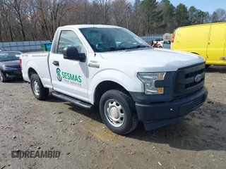 2017 Ford F-150 XL with VIN 1FTMF1C85HFC36014, listed as a IAAI auction lot 41577407 with 141,180 mi miles. Bid and sale history available at carsss.com. Image 1.