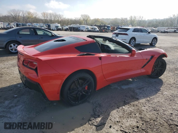 2016 Chevrolet Corvette Z51 2LT with VIN 1G1YK2D78G5124636, listed as a Copart auction lot 79050294 with Not provided miles and Non repairable. Bid and sale history available at DreamBid. Image 3.