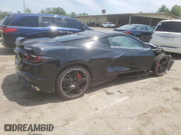 2021 Chevrolet Corvette 2LT with VIN 1G1YB2D48M5115825, listed as a Copart auction lot 59955344 with 8,708 mi miles and Salvage Title. Bid and sale history available at carsss.com. Image 3.