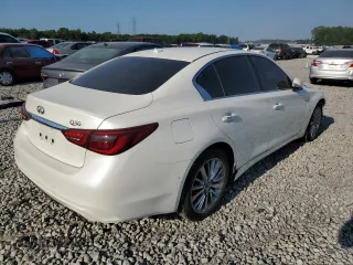 2018 Infiniti Q50 3.0t LUXE with VIN JN1EV7AP5JM357487, listed as a Copart auction lot 66489424 with 104,098 mi miles and Salvage Title. Bid and sale history available at carsss.com. Image 3.