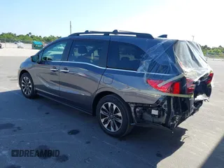 2024 Honda Odyssey EX-L with VIN 5FNRL6H65RB069145, listed as a IAAI auction lot 42120381 with 15,207 mi miles and . Bid and sale history available at DreamBid. Image 3.