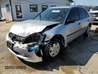 2005 Honda Civic VP z VIN 1HGES16365L020896, wystawiony jako Copart lot #52105605 z przebiegiem 116 809 mil mil oraz Szkoda całkowita • Salvage title. Historia ofert i sprzedaży dostępna na DreamBid. Obrazek 1.