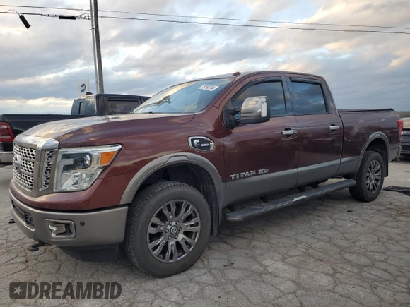 2017 Nissan Titan XD SV with VIN 1N6BA1F46HN522679, listed as a Copart auction lot 79296794 with 140,454 mi miles and Salvage Title. Bid and sale history available at carsss.com. Image 1.