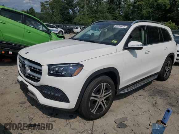 2020 Mercedes-Benz GLS with VIN 4JGFF5KE6LA273453, listed as a Copart auction lot 62109543 with 50,835 mi miles. Bid and sale history available at carsss.com. Image 1.