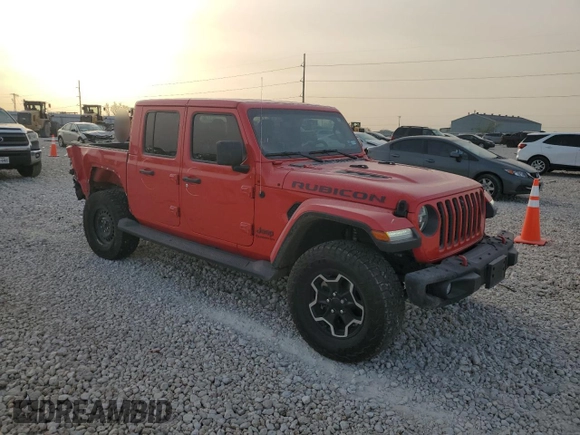 2022 Jeep Gladiator Rubicon with VIN 1C6JJTBGXNL163474, listed as a Copart auction lot 49156285 with 20,347 mi miles and Salvage title. Bid and sale history available at DreamBid. Image 4.