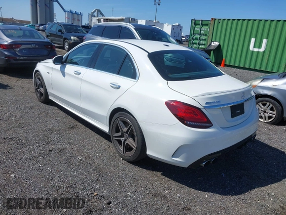 2020 Mercedes-Benz C 43 AMG with VIN W1KWF6EB3LR597270, listed as a IAAI auction lot 41902543 with 37,372 mi miles and . Bid and sale history available at carsss.com. Image 3.