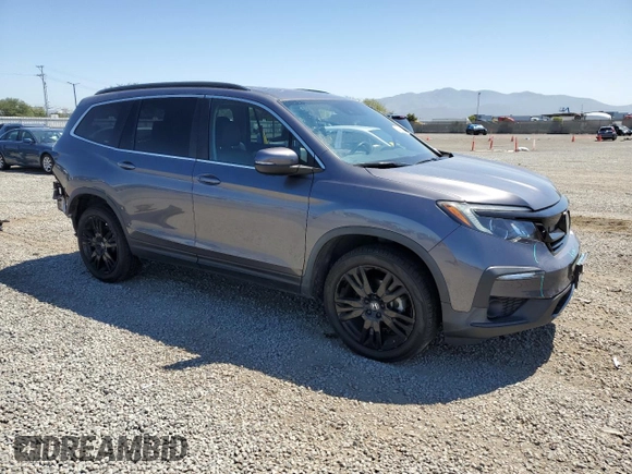 2021 Honda Pilot Special Edition with VIN 5FNYF6H28MB023432, listed as a Copart auction lot 55841035 with 61,203 mi miles and Salvage title. Bid and sale history available at DreamBid. Image 4.