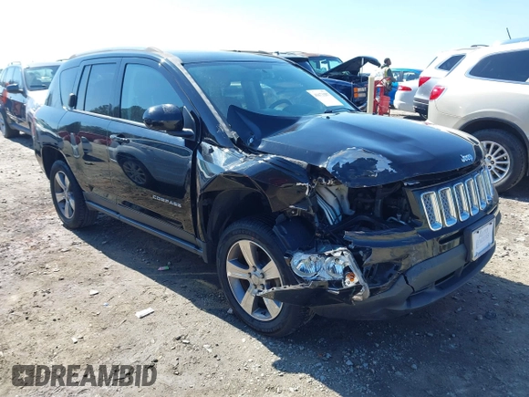 2017 Jeep Compass High Altitude with VIN 1C4NJDEB9HD108724, listed as a IAAI auction lot 41673207 with 87,884 mi miles and . Bid and sale history available at carsss.com. Image 1.