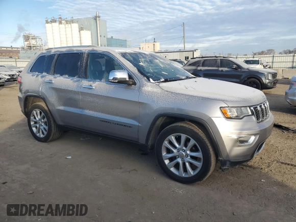 2017 Jeep Grand Cherokee Limited with VIN 1C4RJFBG8HC914248, listed as a Copart auction lot 82852044 with 83,143 mi miles and Salvage Title. Bid and sale history available at carsss.com. Image 4.