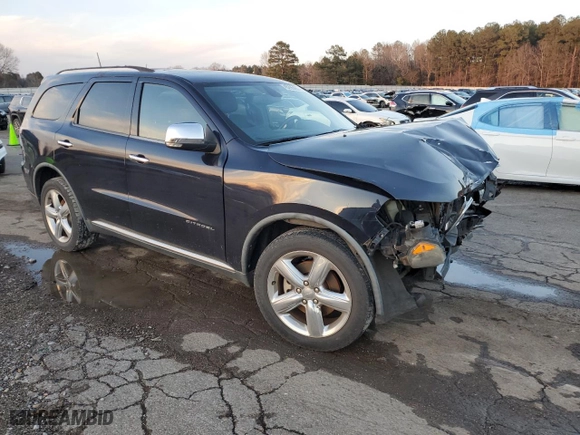 2012 Dodge Durango Citadel with VIN 1C4RDJEG7CC100137, listed as a Copart auction lot 45295485 with 175,816 mi miles and Salvage Title. Bid and sale history available at carsss.com. Image 4.