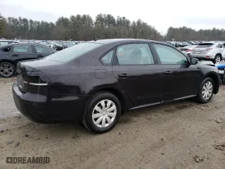 2012 Volkswagen Passat S w/Appearance with VIN 1VWAH7A35CC029413, listed as a Copart auction lot 88916745 with 192,295 mi miles and Clean Title. Bid and sale history available at carsss.com. Image 3.