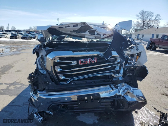 2022 GMC Sierra 1500 Limited SLT with VIN 3GTU9DEL9NG112185, listed as a Copart auction lot 46076825 with 22,228 mi miles and Salvage Title. Bid and sale history available at carsss.com. Image 5.