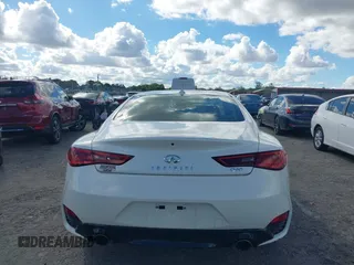 2020 Infiniti Q60 Luxe with VIN JN1EV7EK2LM340406, listed as a IAAI auction lot 41641294 with 35,239 mi miles and . Bid and sale history available at carsss.com. Image 16.