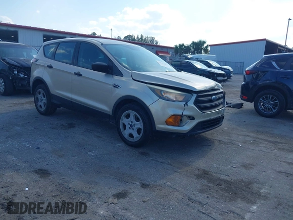 2018 Ford Escape S with VIN 1FMCU0F73JUA27916, listed as a IAAI auction lot 42057296 with 116,968 mi miles. Bid and sale history available at carsss.com. Image 1.