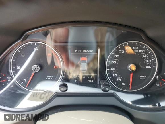 2014 Audi Q5 Premium Plus with VIN WA1CMAFP3EA046669, listed as a Copart auction lot 60703585 with 204,470 mi miles and Clean title. Bid and sale history available at DreamBid. Image 9.