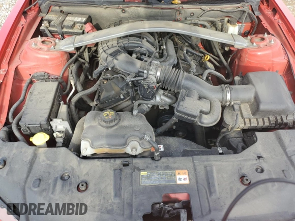 2013 Ford Mustang V6 with VIN 1ZVBP8EM0D5265005, listed as a Copart auction lot 54985425 with 128,964 mi miles and Salvage title. Bid and sale history available at DreamBid. Image 11.