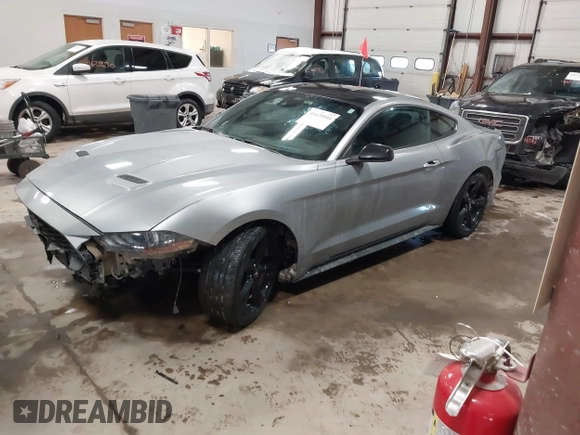 2021 Ford Mustang EcoBoost with VIN 1FA6P8TH1M5127800, listed as a IAAI auction lot 41625544 with 82,531 mi miles. Bid and sale history available at carsss.com. Image 18.