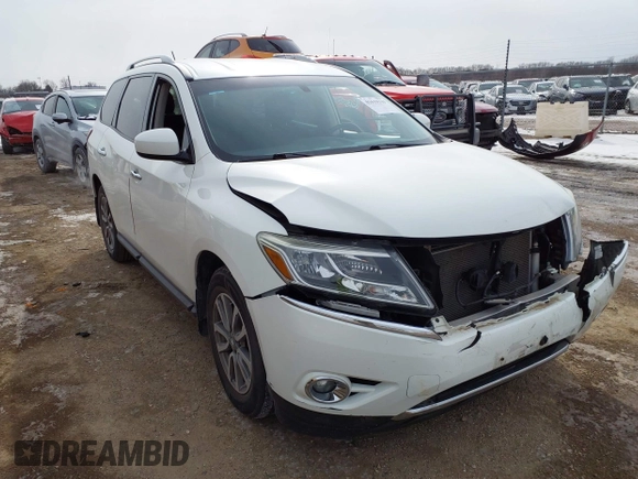 2016 Nissan Pathfinder Platinum z VIN 5N1AR2MM8GC602572, wystawiony jako IAAI lot #41619319 z przebiegiem 81 569 mil mil oraz . Historia ofert i sprzedaży dostępna na DreamBid. Obrazek 1.