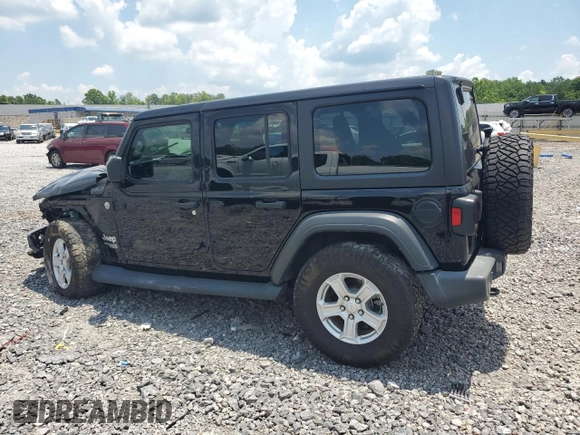 2018 Jeep Wrangler Unlimited Sport with VIN 1C4HJXDG9JW302367, listed as a Copart auction lot 61915505 with 103,952 mi miles and Non repairable. Bid and sale history available at DreamBid. Image 2.