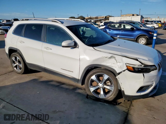 2020 Jeep Cherokee Limited with VIN 1C4PJLDB9LD580595, listed as a Copart auction lot 46185275 with 87,822 mi miles and Salvage Title. Bid and sale history available at carsss.com. Image 4.