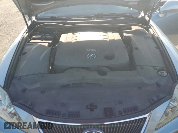 2006 Lexus IS 250 with VIN JTHCK262065003793, listed as a Copart auction lot 50196065 with 302,254 mi miles and Salvage Title. Bid and sale history available at DreamBid. Image 11.